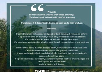 BAKWERI PROVERB: P1